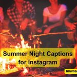 Summer Night Captions for Instagram