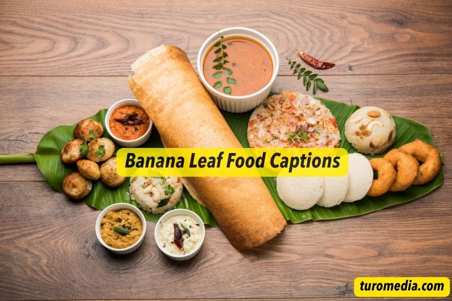 Banana Leaf Food Captions